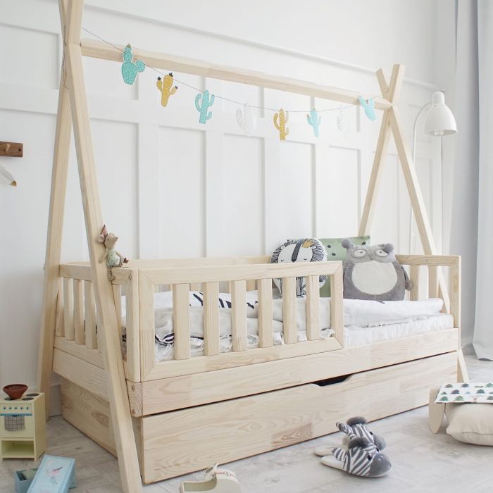 Charming wooden tipi beds that bring nature indoors Charming wooden tipi beds that bring nature indoors