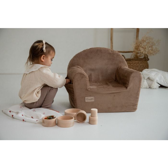 toddler armchair in light beige toddler armchair in light beige