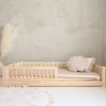 Per Hurdle Safe Sleep Montessori Floor Bed 160x80 with 1cm Legs | STOCK