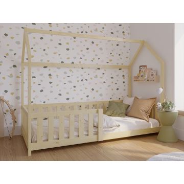 Budget Toddler House Bed With Safety Rail