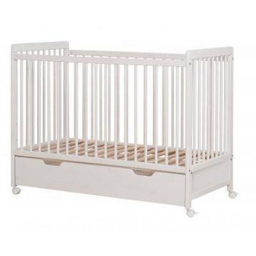 Baby Cot With Wheels & Bottom Drawer