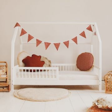 Kids House Bed | White Pioli Bed 200x90