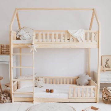 Natural Colour Bianco 190x90 Bunk Bed