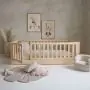 Toddler Bed With Fence Rail 200x100 | PlayPen Bed | Montessori Floor Bed thumbnail