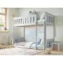 white bunk bed for sibling thumbnail