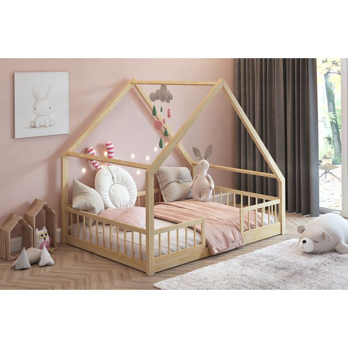 Wooden Floor Bed For Kids