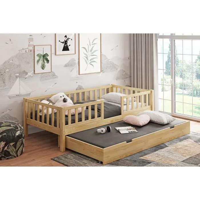 Bosse Duo Montessori Bed With Storage Drawer (Optional Trundle Bed) Bosse Duo Montessori Bed With Storage Drawer (Optional Trundle Bed)