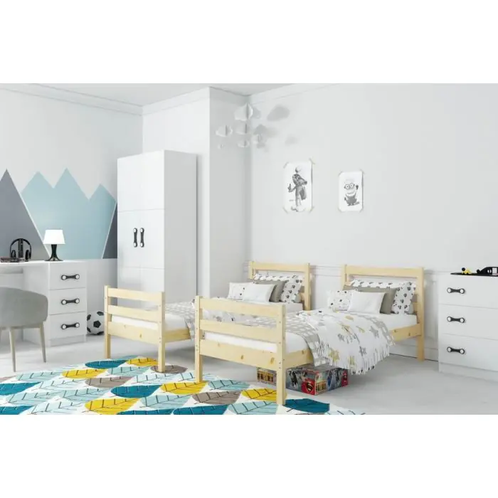 kids bunk bed to two single beds