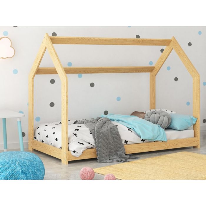 Wooden House Frame Bed