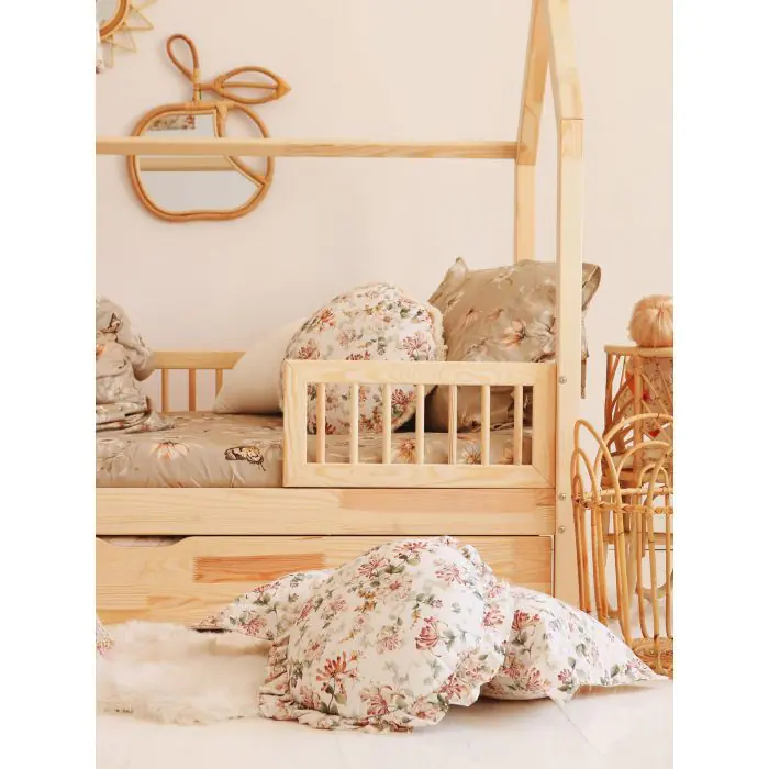Elisabet Duo Plus 160x80 Natural - Sanded Wood with Trudnle Bed