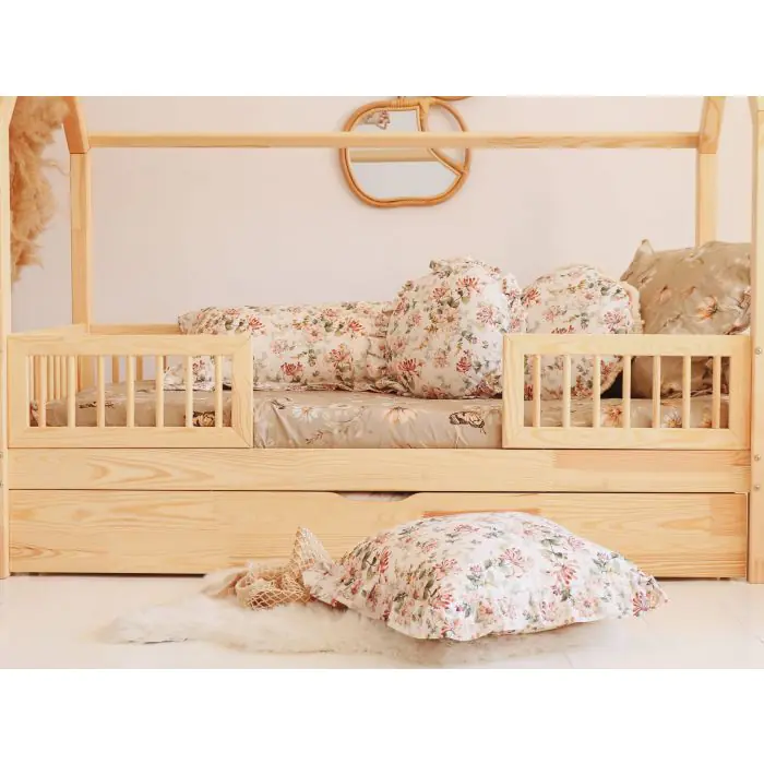 Elisabet Duo Plus 160x80 Natural - Sanded Wood with Trudnle Bed