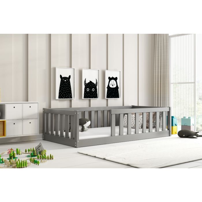 Grey Floor Bed