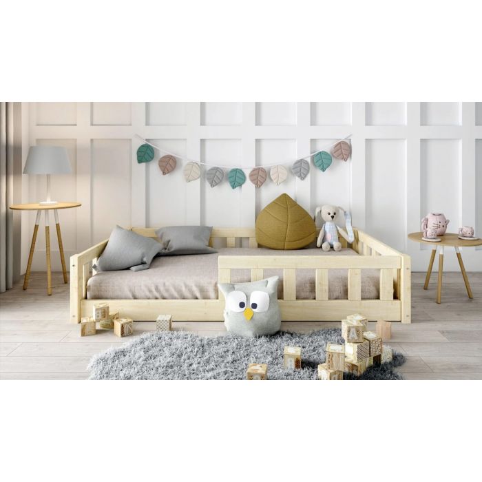 Frisk Montessori bed with safety rail